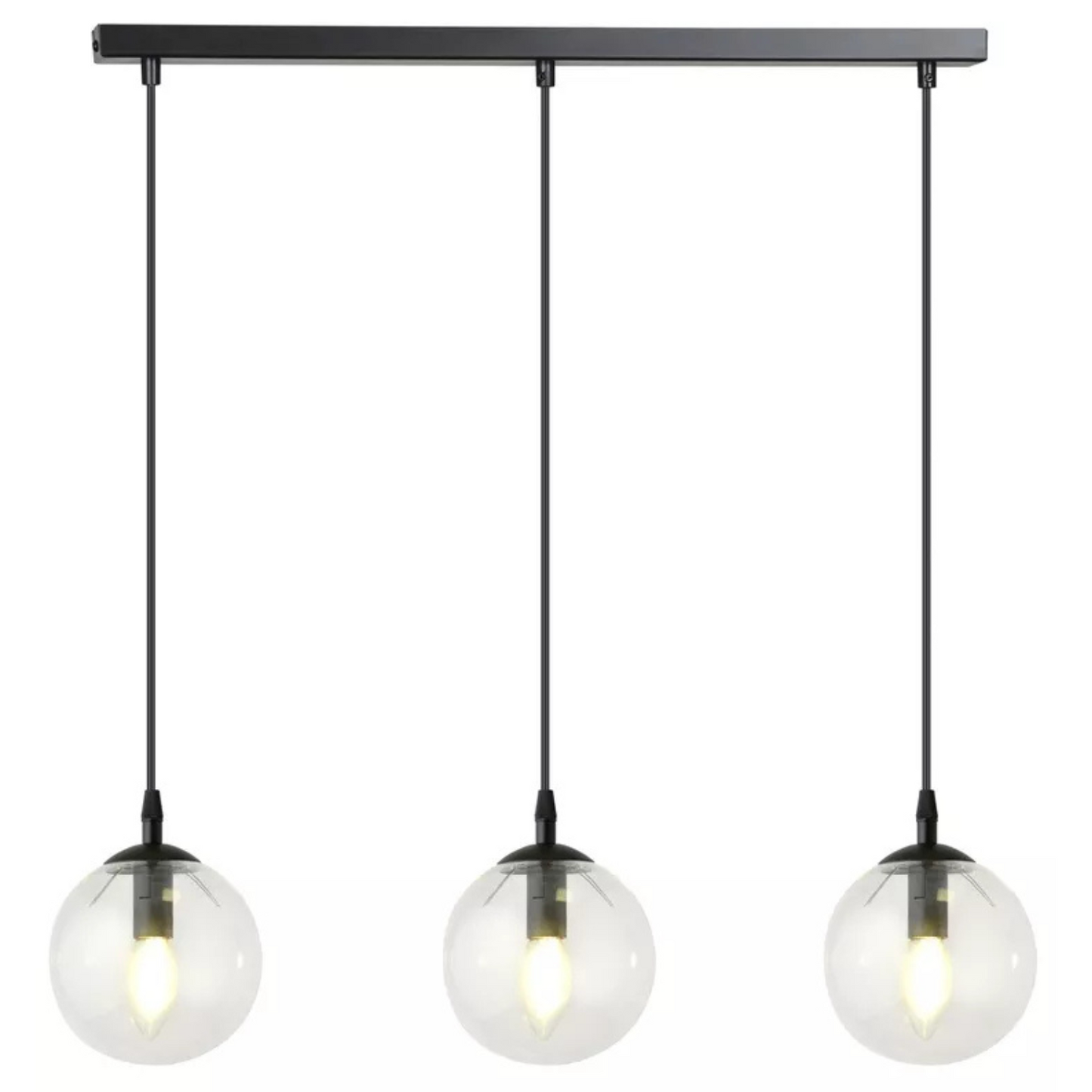 GENEFRE Piekaramā lampa caurspīdīga x3 - N1 Home