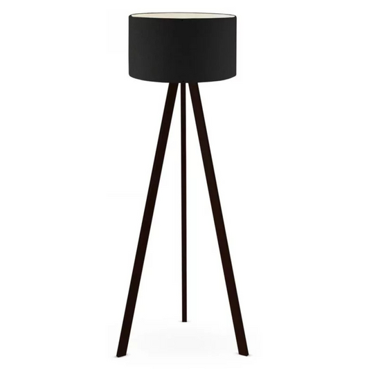 LIKASA Melna stāvlampa uz tumši brūna rāmja - N1 Home