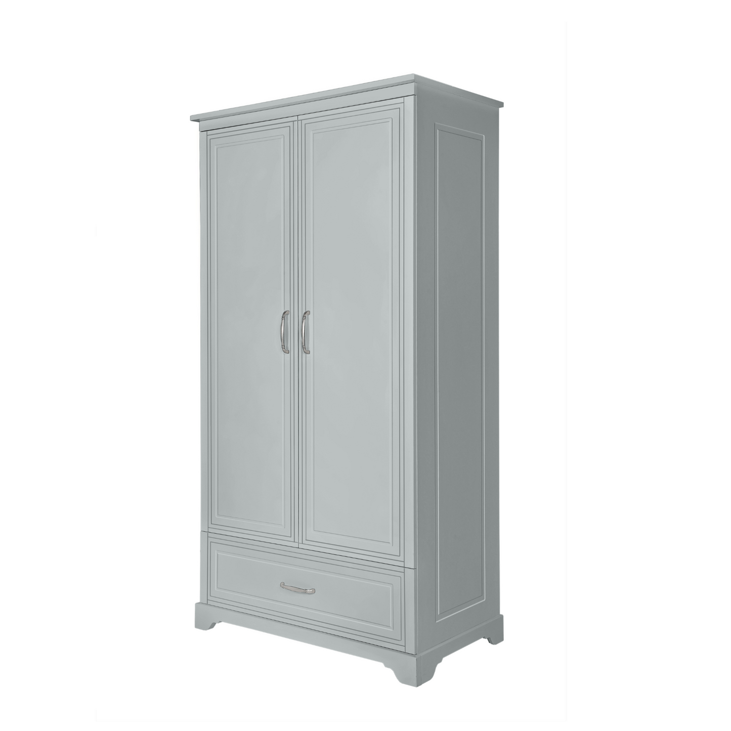 Skapis 2 d Melia 180cm x 98cm x 53cm pelēks - N1 Home
