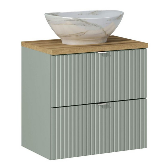 Vannas istabas mēbeļu komplekts Lina S 60 cm jūras zaļš/ozols - N1 Home