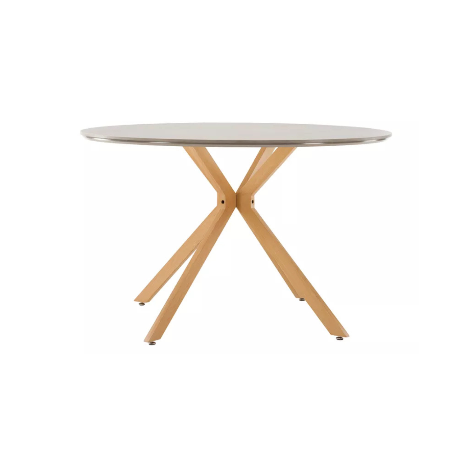 NIZETAN Pusdienu galds, apaļš, 120 cm, pelēks - N1 Home