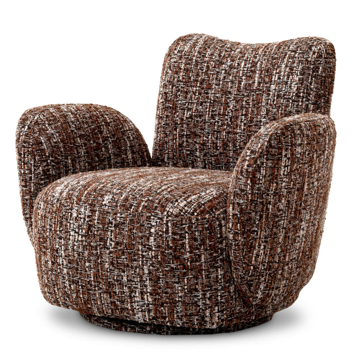 Krēsls Merida Eichholtz 88/82/77 cm Bouclé sonata red | swivel base