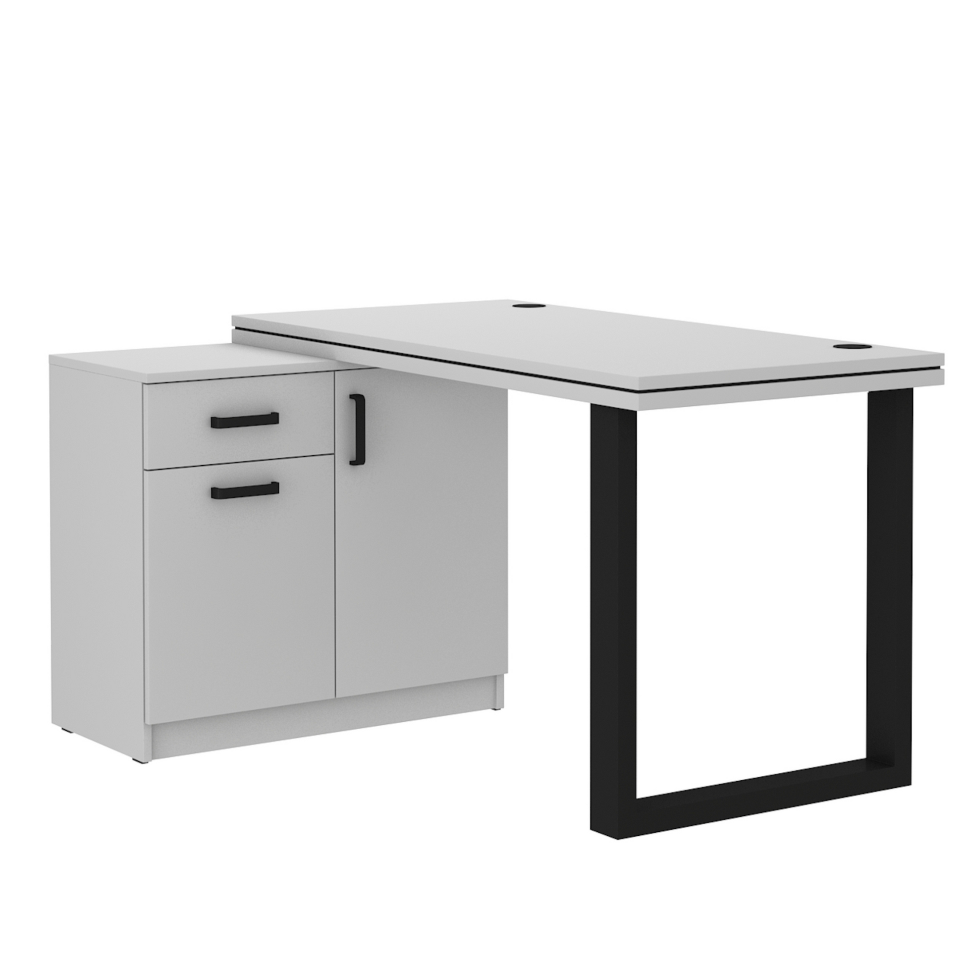 Biroja galds Stun  78/138/107 cm pelēks - N1 Home