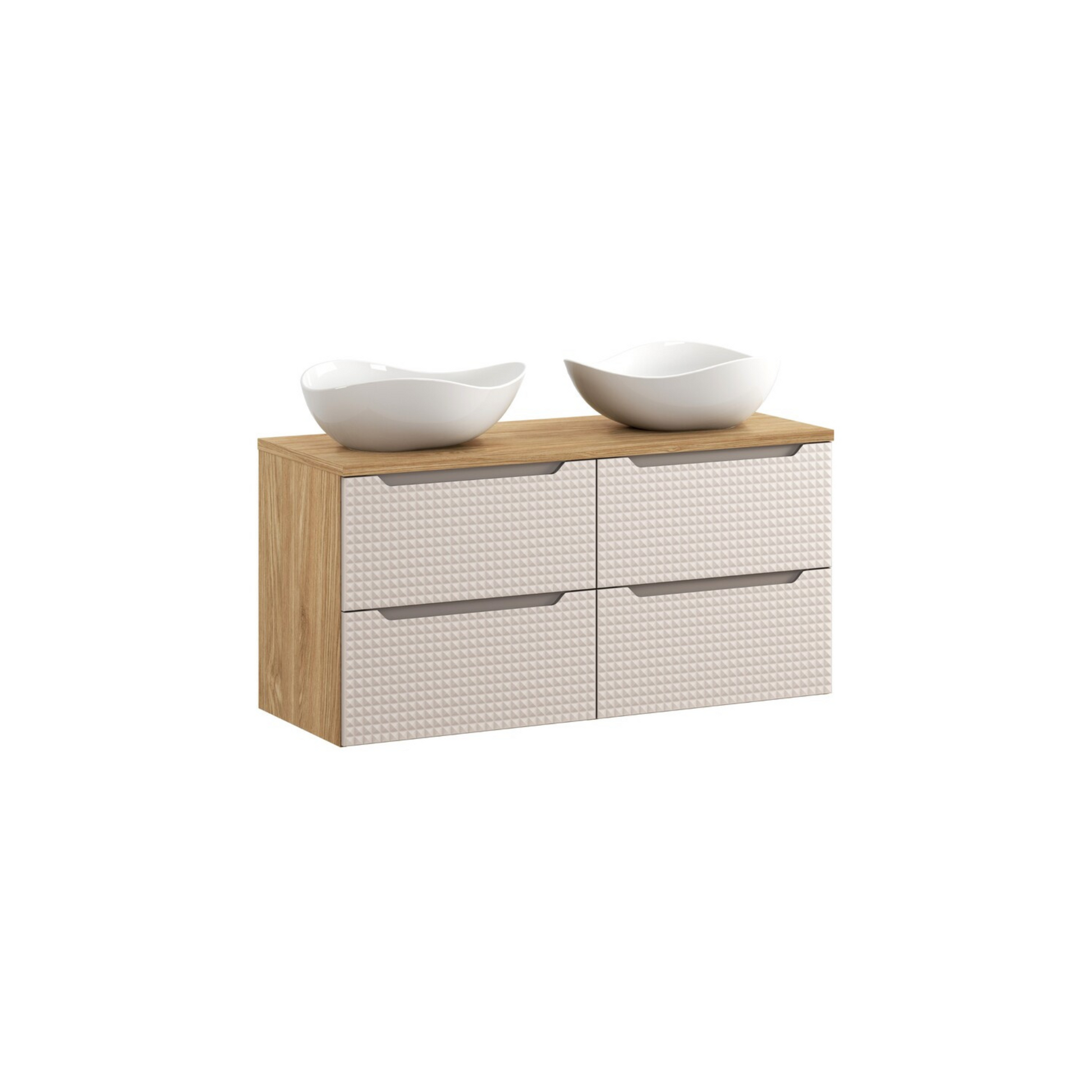 Vannas istabas mēbeļu komplekts Lukso S 120 cm kašmirs - N1 Home