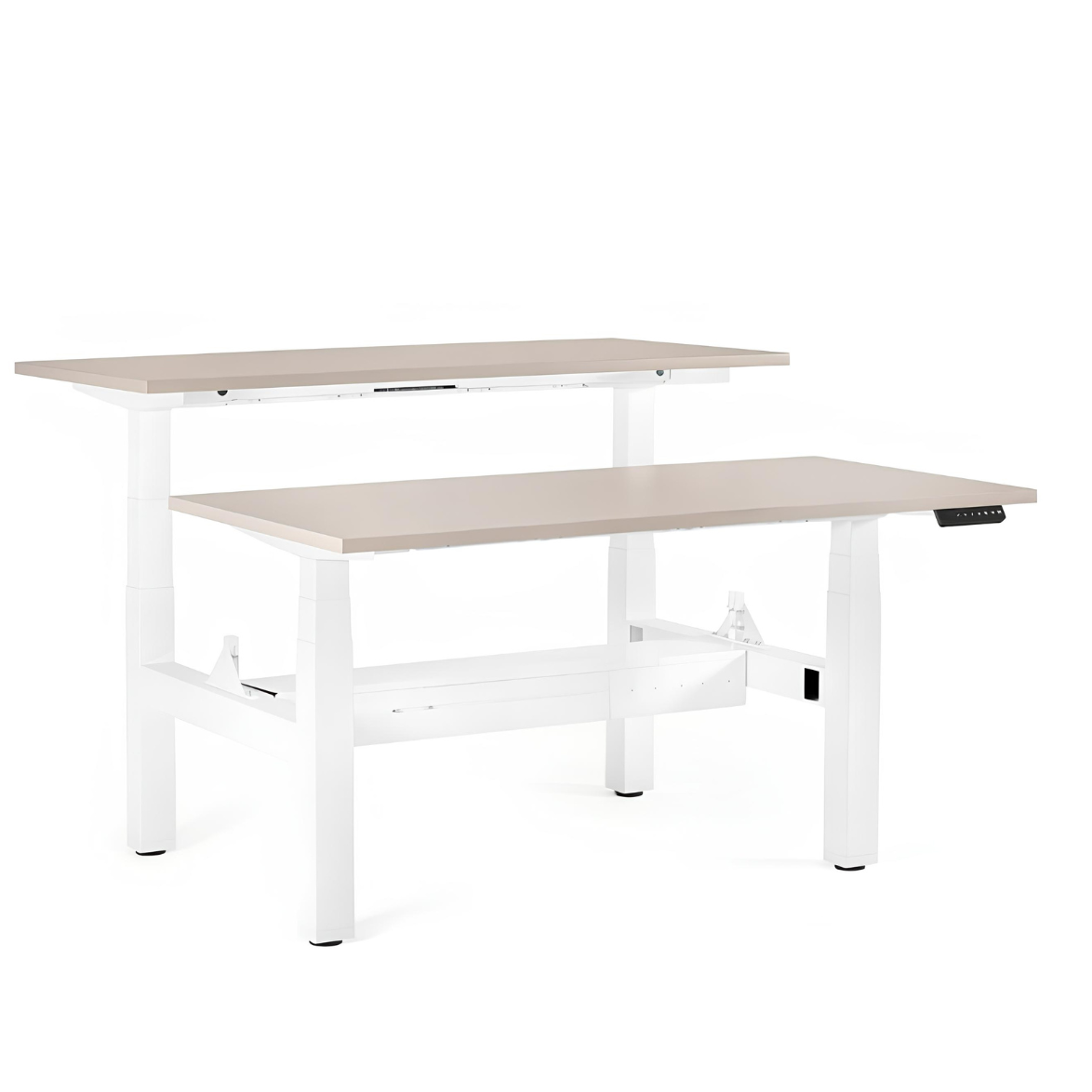 Galds Fino double 140/149,5 cm balts/bēšs - N1 Home