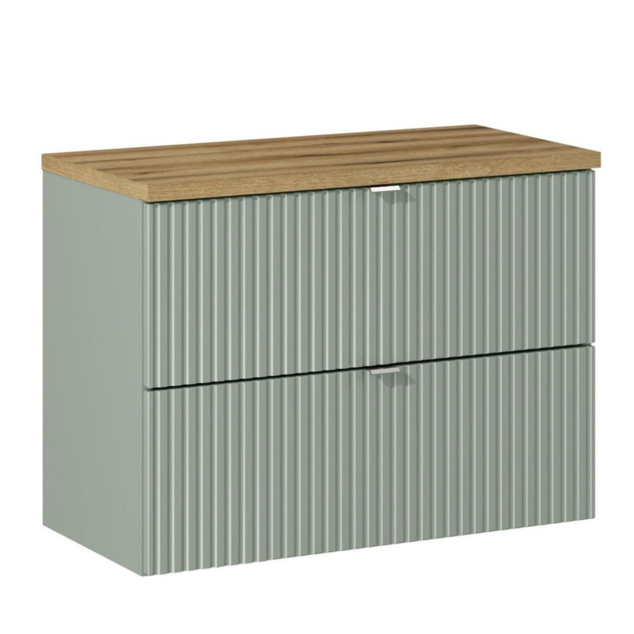 Vannas istabas mēbeļu komplekts Lina 80 cm jūras zaļš/ozols - N1 Home