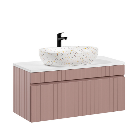 Vannas istabas mēbeļu komplekts Icon 100 cm rozā - N1 Home