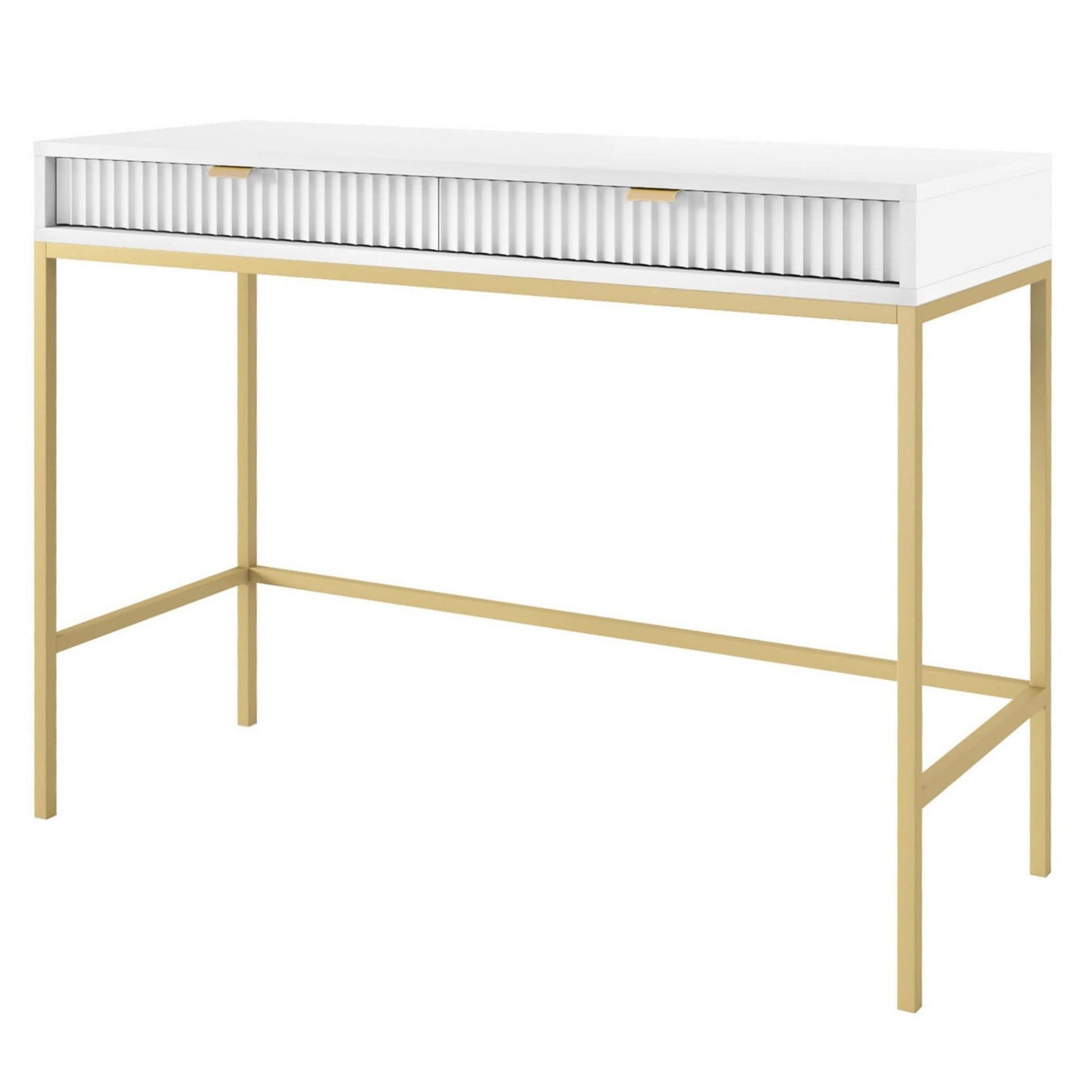 Konsole NV 104/78/50 cm balts /zelts - N1 Home