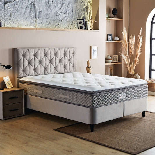 Komplekts Glazos 90/120/140/160/180 x 200 cm pelēks - N1 Home