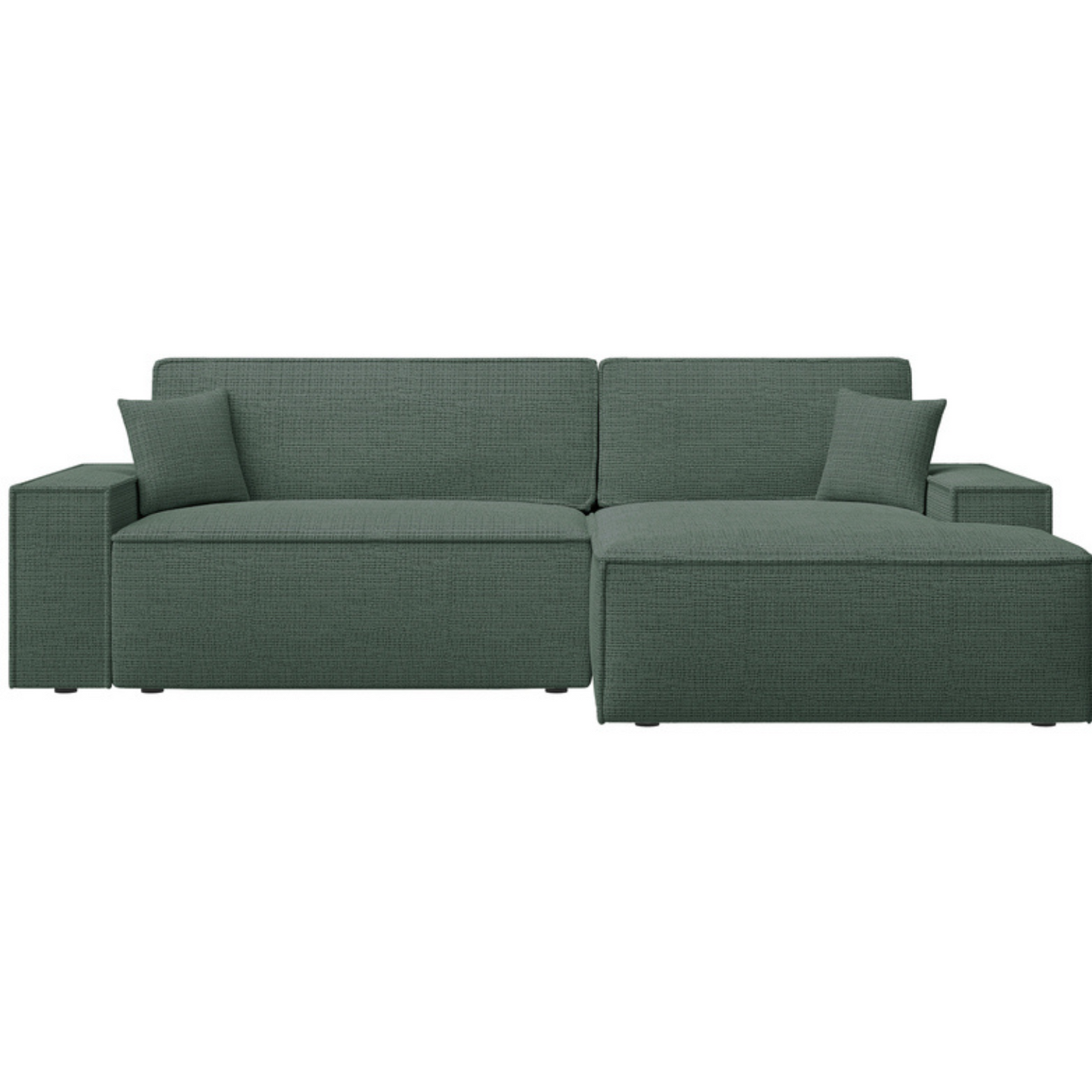 REFESE L-veida dīvāns ar gulēšanas funkciju un glabāšanas kasti, salvijas šenils, kreisa/laba puse - N1 Home