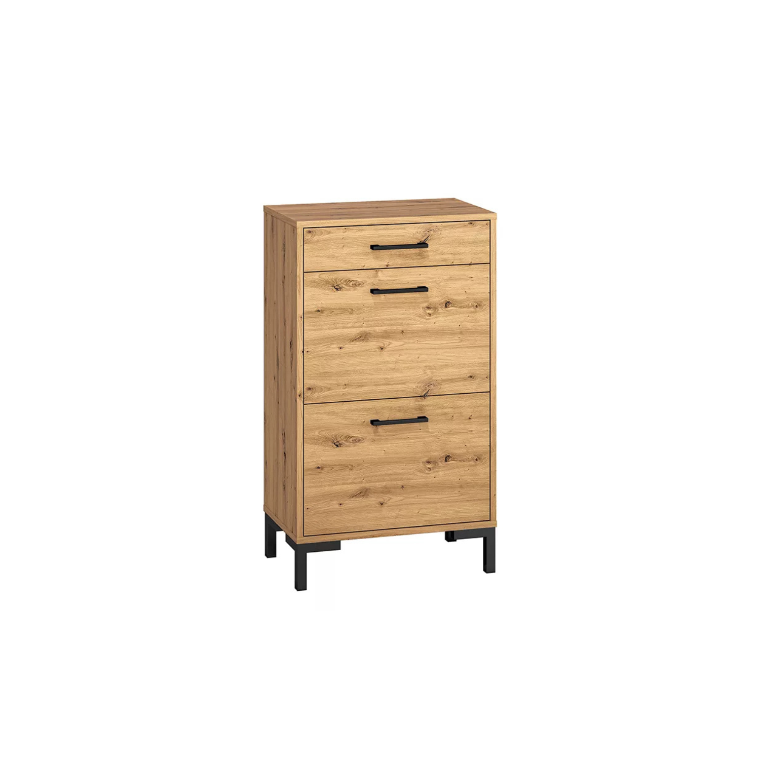 LARTI Apavu skapis 55 cm ar atvilktni, amatnieka ozols - N1 Home