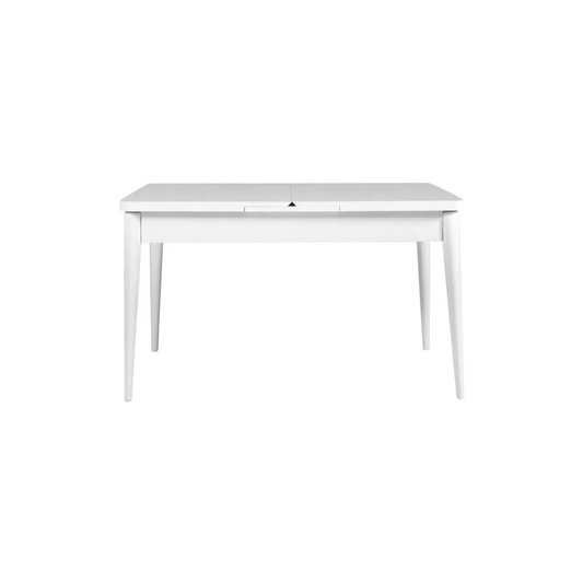 ELIO Pusdienu galds 129-163x80 cm, balts - N1 Home