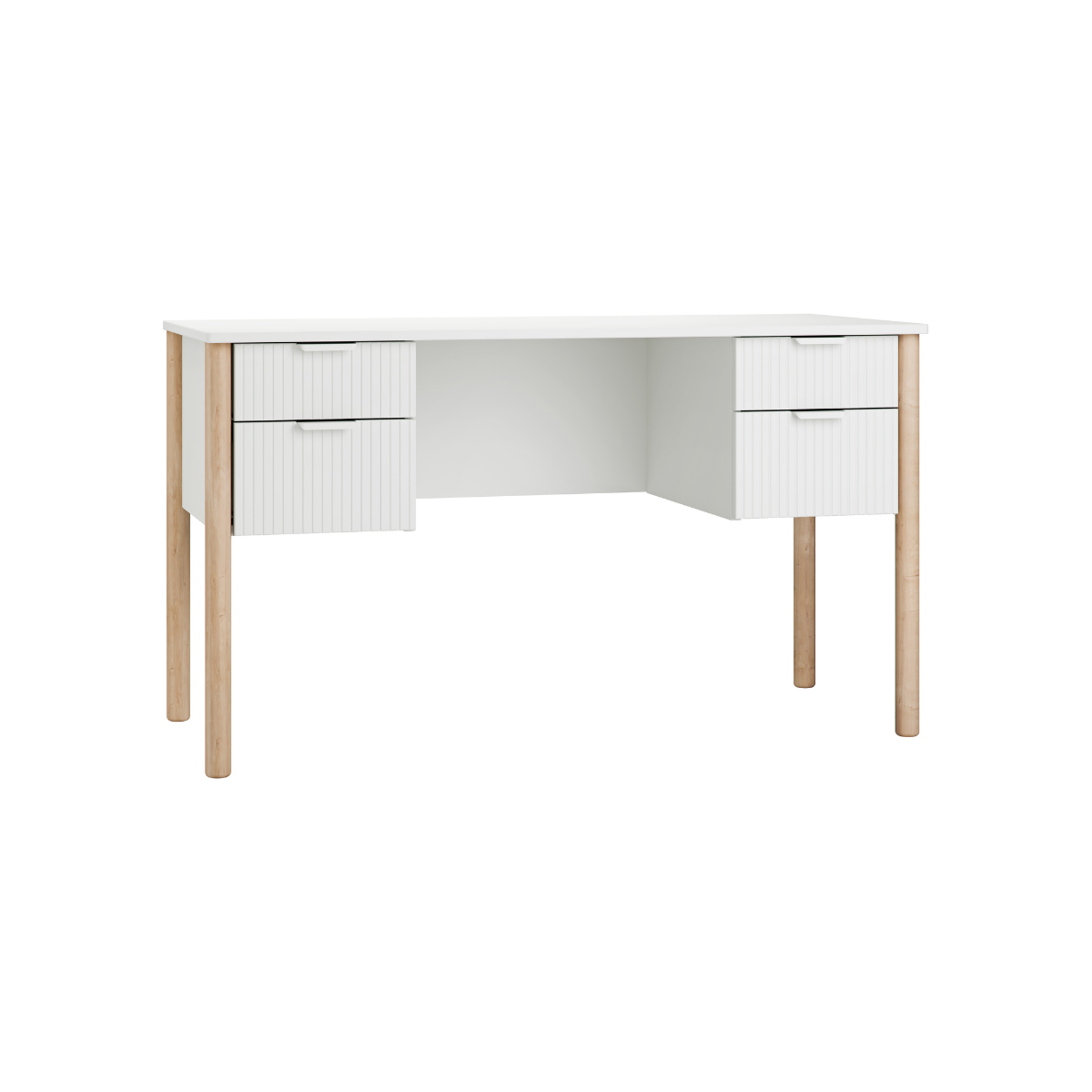 Rakstāmgalds FOXY 62/125/75 cm balts - N1 Home