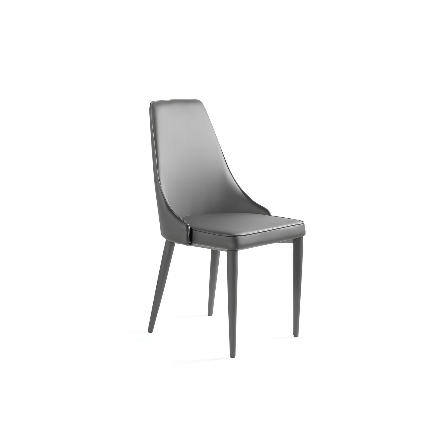 Krēsls Laury eko āda 91/52/55 cm pelēks - N1 Home