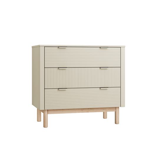 Kumode FOXY 90/100/52 cm šampanieša - N1 Home