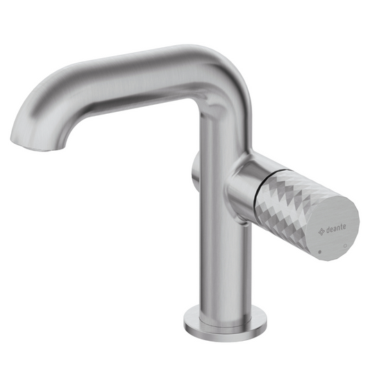 Izlietnes maisītājs ar taisnstūra snīpi Silia Hexa 170 mm matēts tērauds - N1 Home