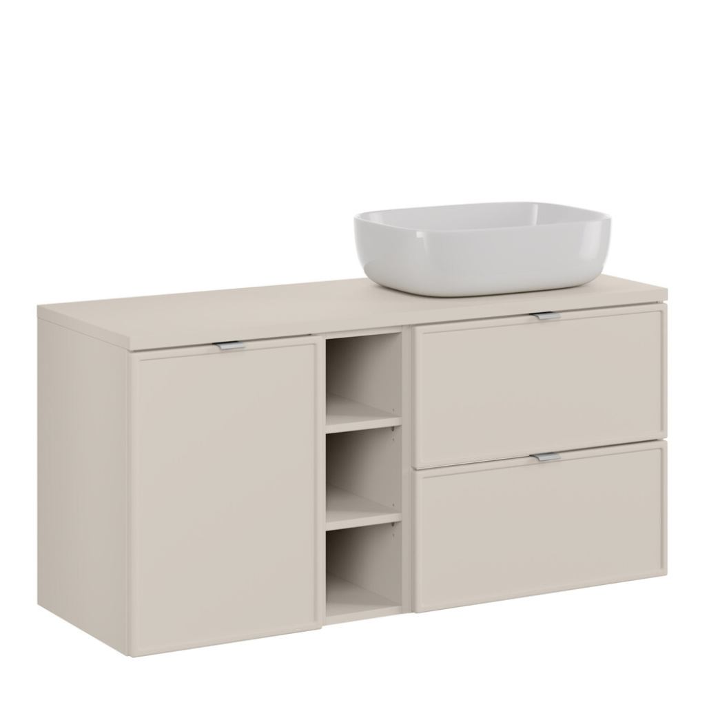 Vannas istabas mēbeļu komplekts Bell F 120 cm kašmirs - N1 Home