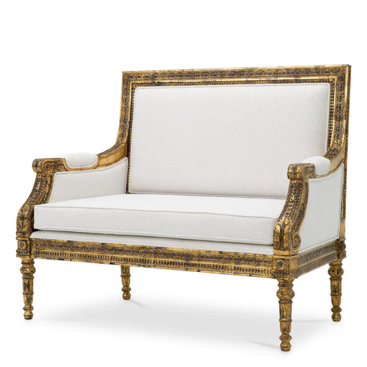 Krēsls Georges Jacob Eichholtz 1220/70/101 cm Sentier cream | Antique gold finish