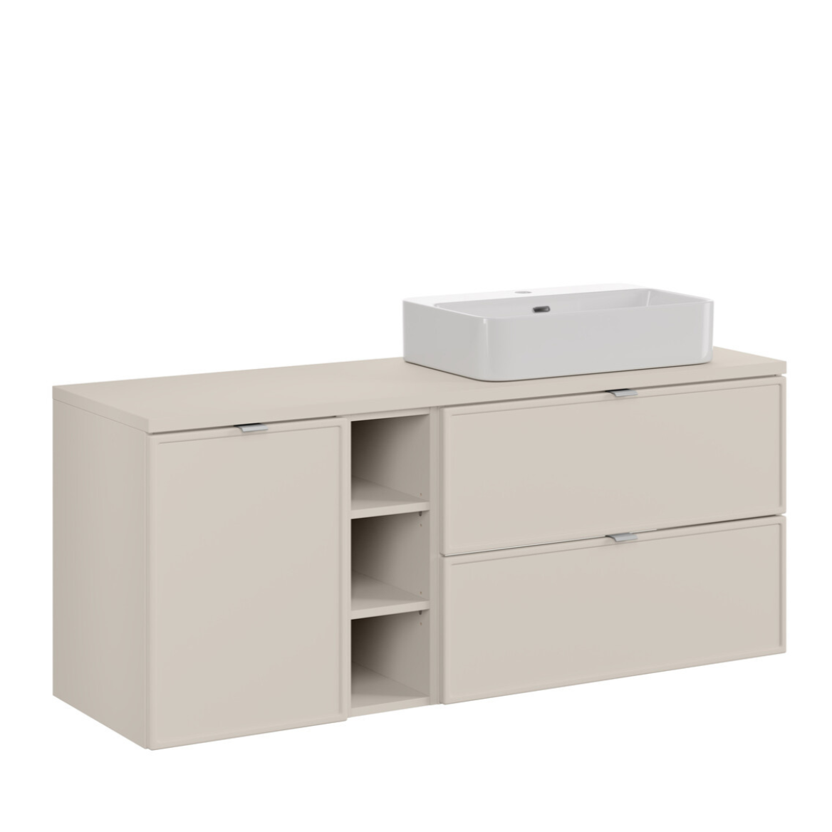 Vannas istabas mēbeļu komplekts Bell N 140 cm kašmirs - N1 Home