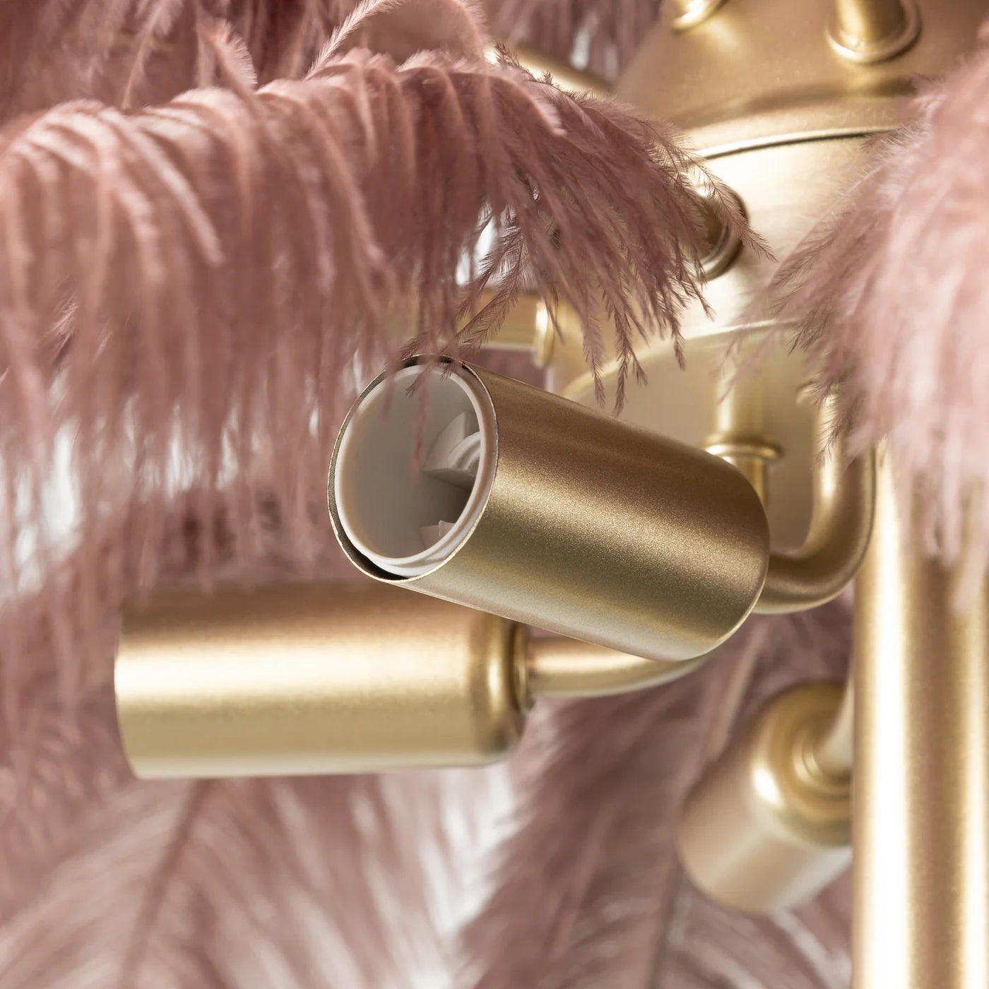 Stāvlampa Fieria 95/180 cm pūderrozā/šampanietis - N1 Home