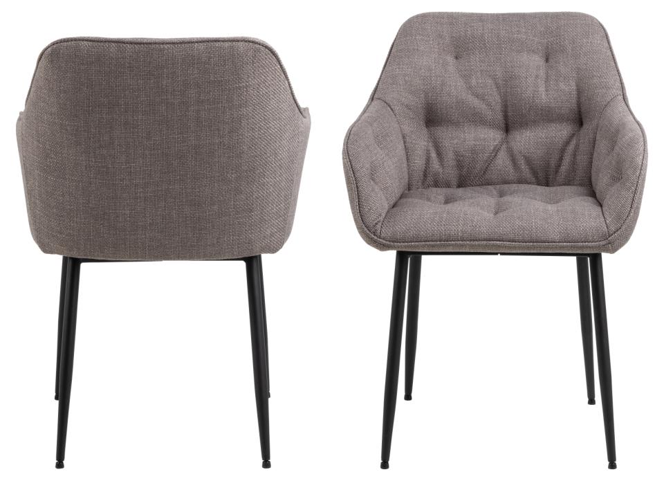 Krēsls Broo 58/55/83 cm gaiši pelēkbrūns - N1 Home