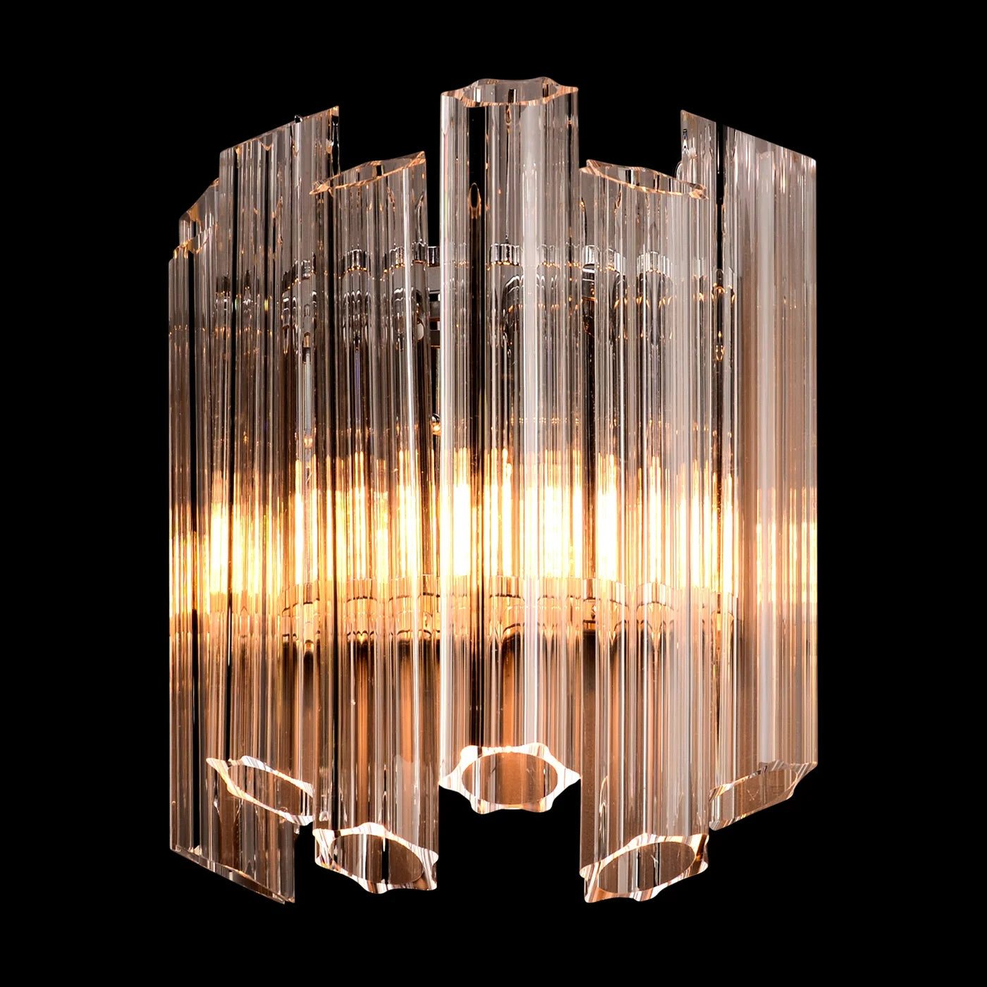 Sienas lampa Dania 32/38 cm caurspīdīgs/sudrabs - N1 Home