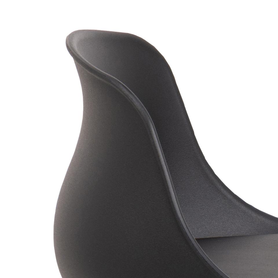 Bāra krēsls Tin 50/49/84 cm melns - N1 Home