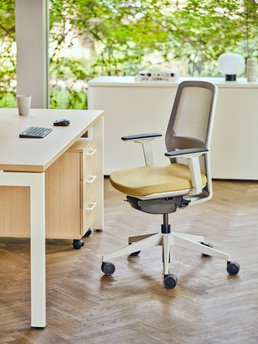 Krēsls Eho 1 61/66/106 cm pelēks/dažādas polsterējuma krāsas - N1 Home