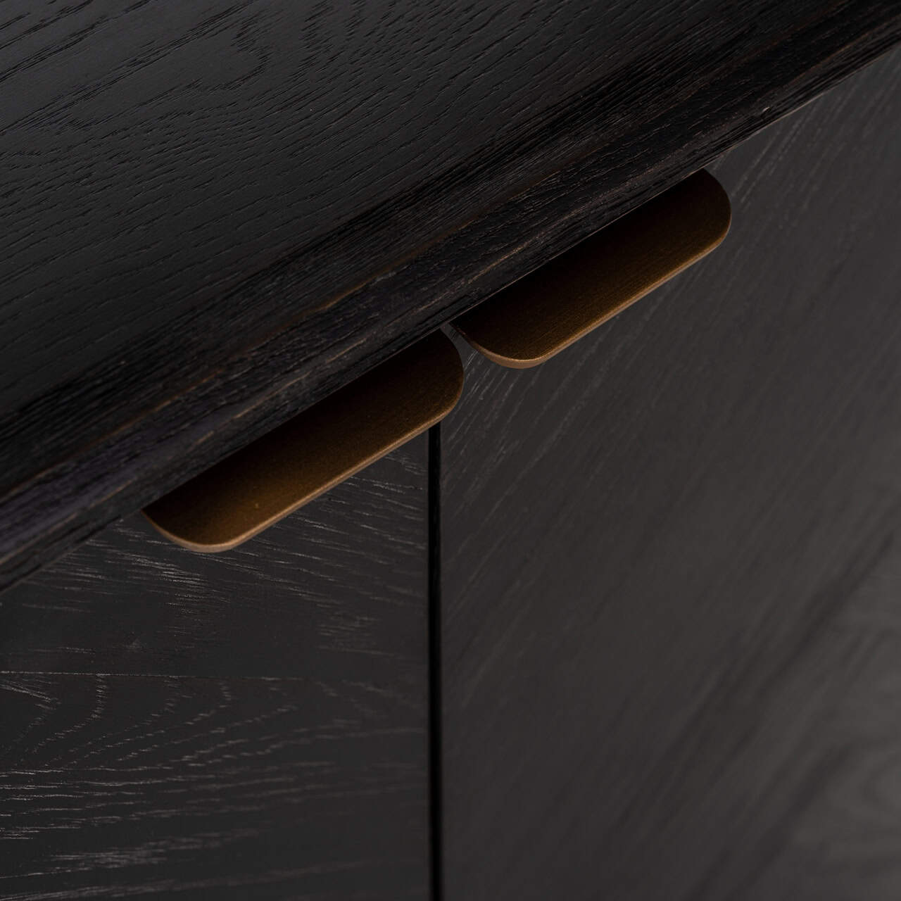 Vitrīna  Blackbone Richmond Interiors 100/220/40 cm Brass melns rustic