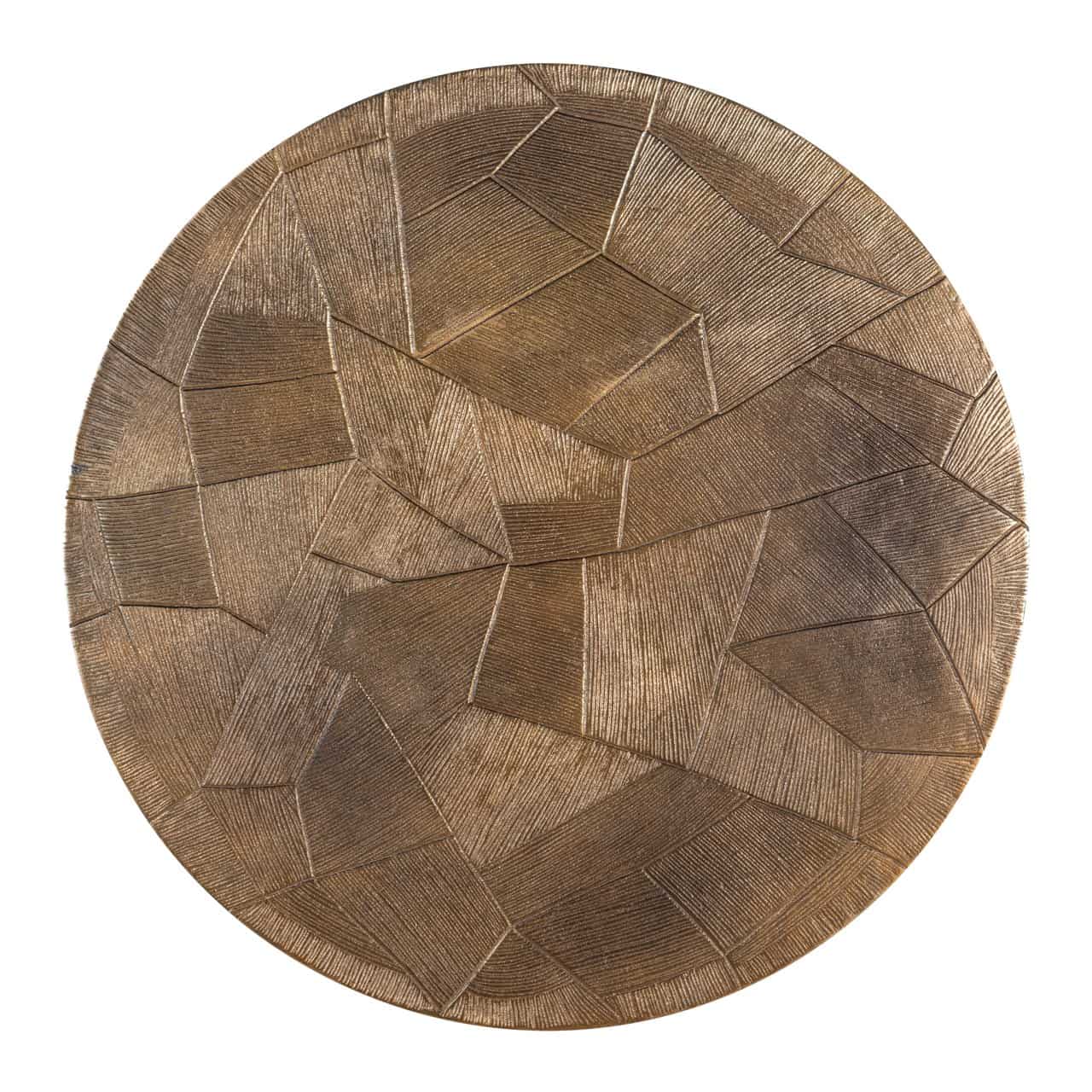 Kafijas galds Tulum (Set of 2) Richmond Interiors 80/46/80 cm brushed gold - N1 Home