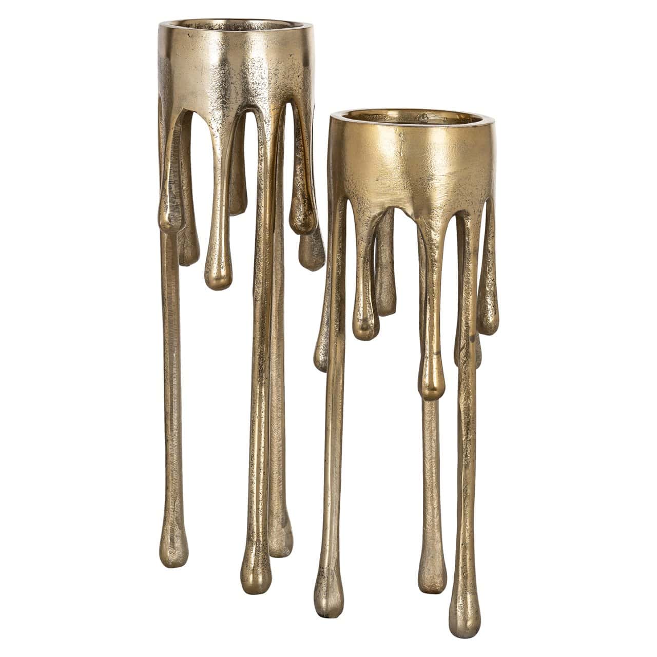Svečturis Lorin L Richmond Interiors 36/12/12 cm brushed gold - N1 Home