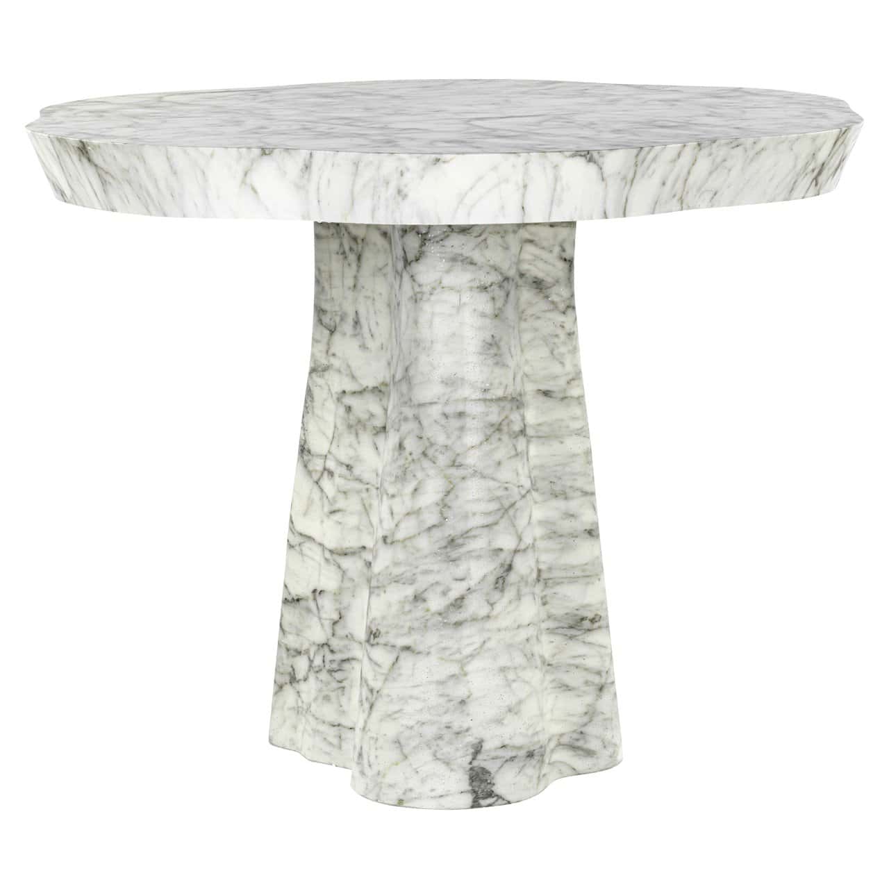Āra galds Rockyard Richmond Interiors 100;140/76;78/100/140 cm balts marble look