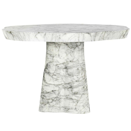 Āra galds Rockyard Richmond Interiors 100;140/76;78/100/140 cm balts marble look