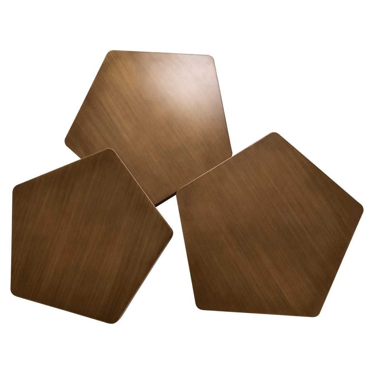 Kafijas galds Hexa (Set of 3) Richmond Interiors 75/37/75 cm zelts - N1 Home