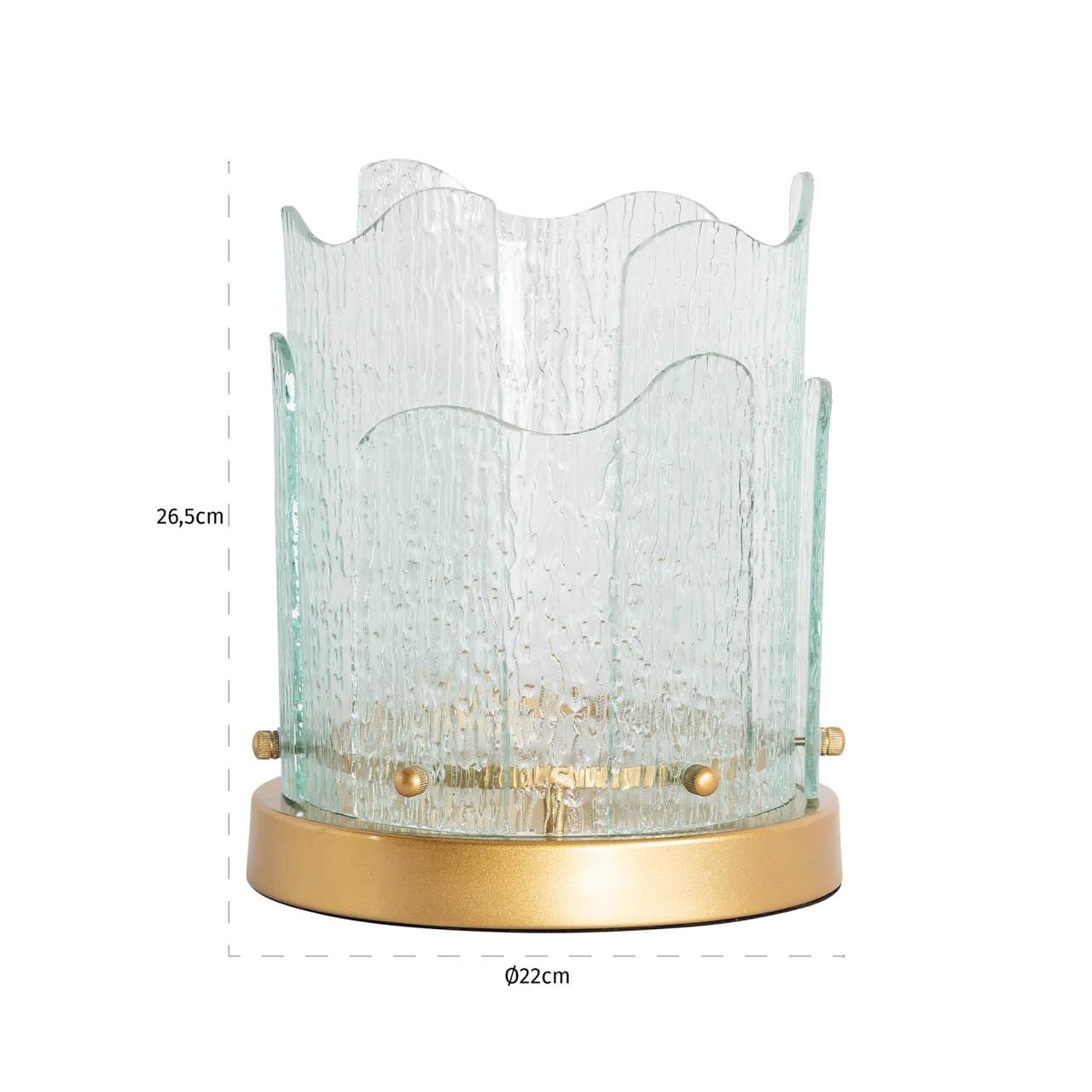 Svečturis Danila S Richmond Interiors 26/22/22 cm zelts