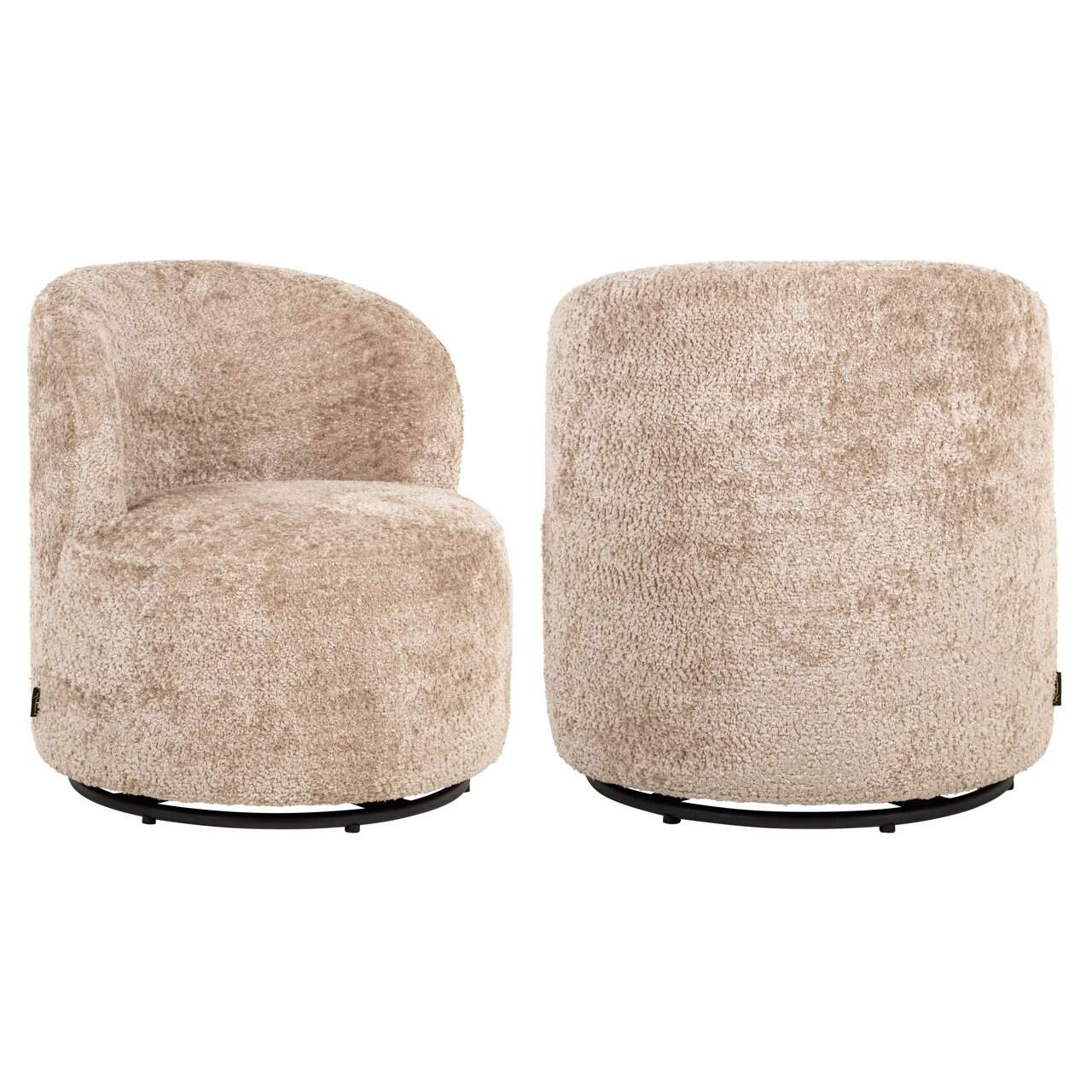 Krēsls Jackie Richmond Interiors 60/63/61 cm sheep natural swivel kids