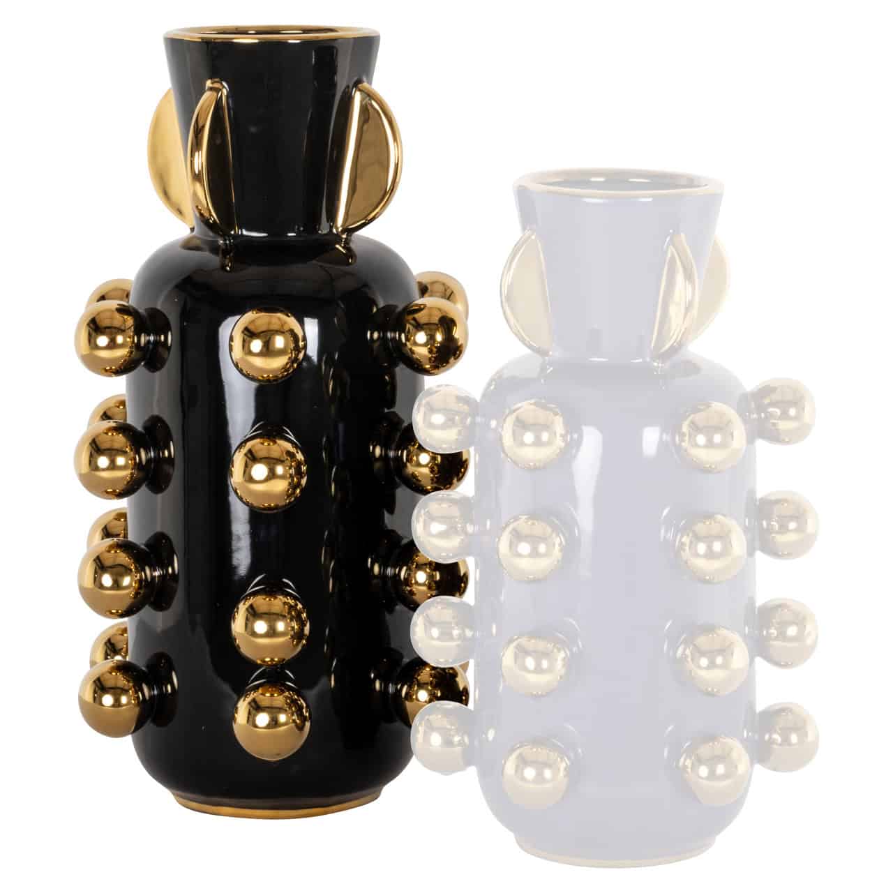 Vāze Zalia L Richmond Interiors 22/22/40 cm melns