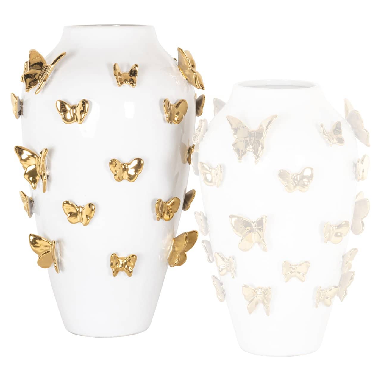 Vāze Butterfly L Richmond Interiors 29/29/46 cm balts