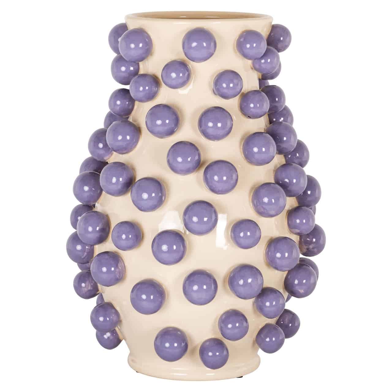 Vāze Dotty Richmond Interiors 31/31/44 cm krēms
