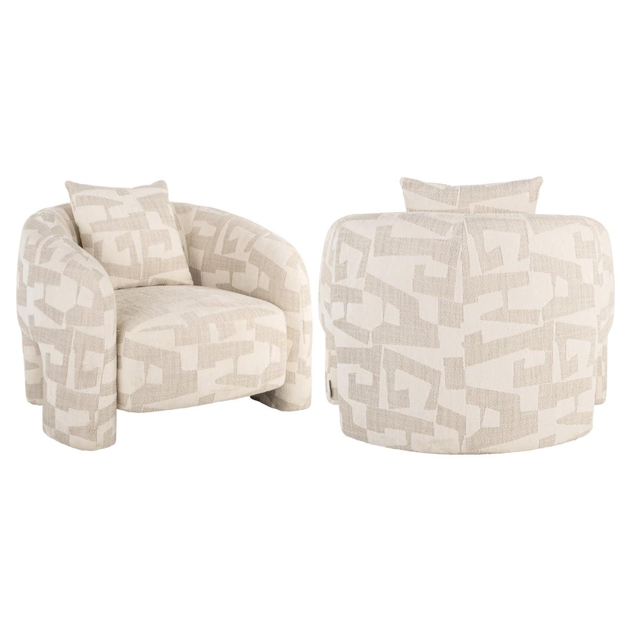 Krēsls Tuscany Richmond Interiors 102/75/94 cm beige graffic