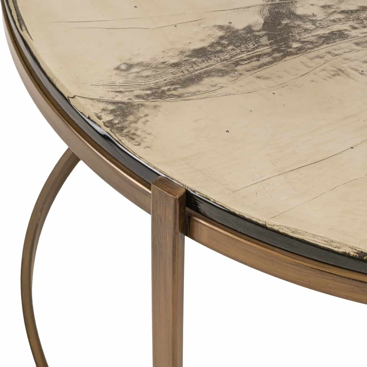 Kafijas galds Cleo (Set of 2) Richmond Interiors 45,5/82/82 cm zelts - N1 Home