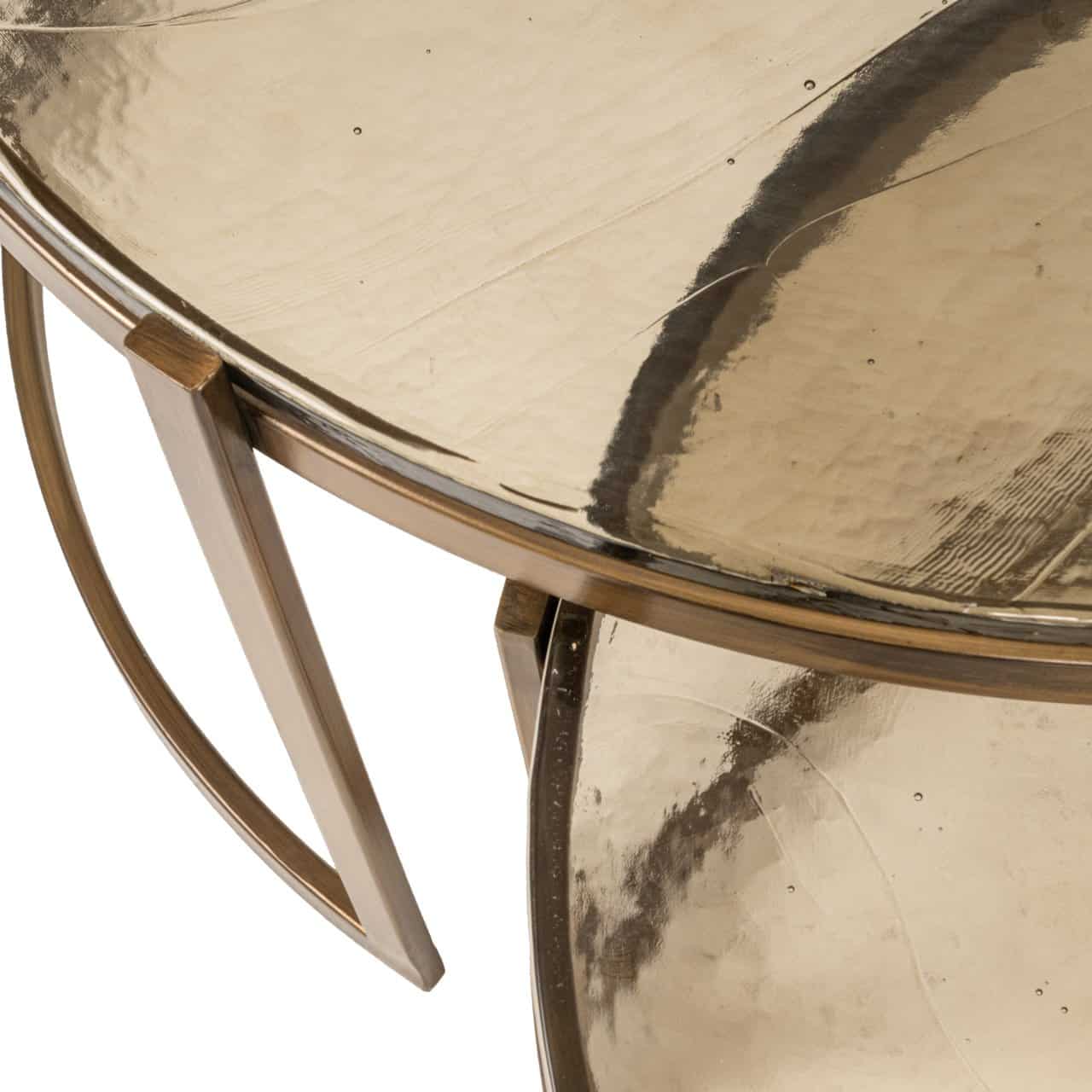 Kafijas galds Cleo (Set of 2) Richmond Interiors 45,5/82/82 cm zelts - N1 Home