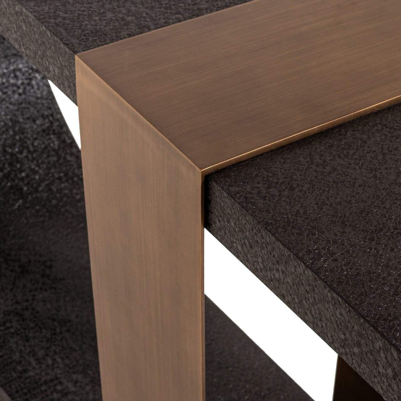 Konsole Alexander Jones Richmond Interiors 76/150/36 cm melns/zelts (Bazel)