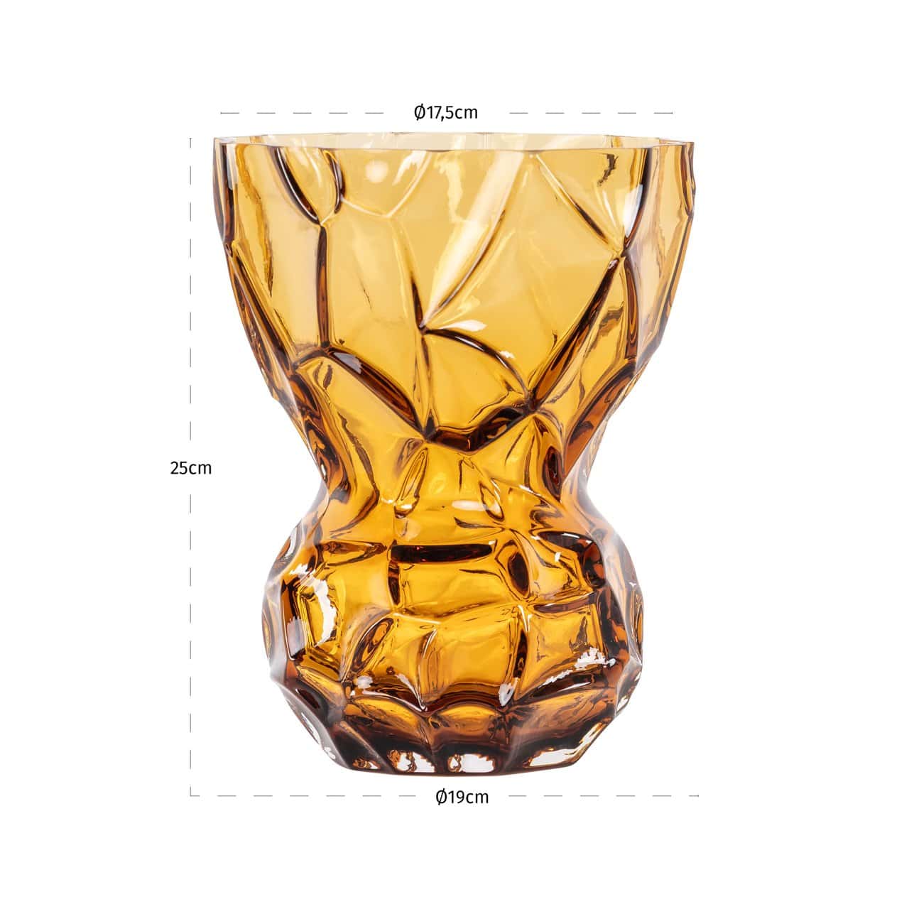 Vāze Mason S Richmond Interiors 20/20/25 cm amber