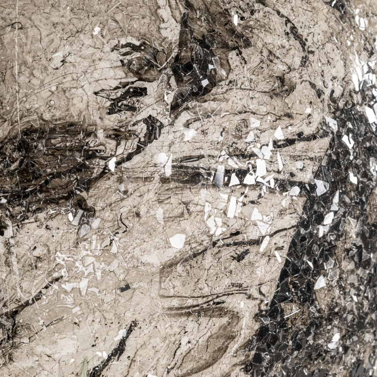 Vāze Delisha Richmond Interiors 36/36/40 cm balts/melns