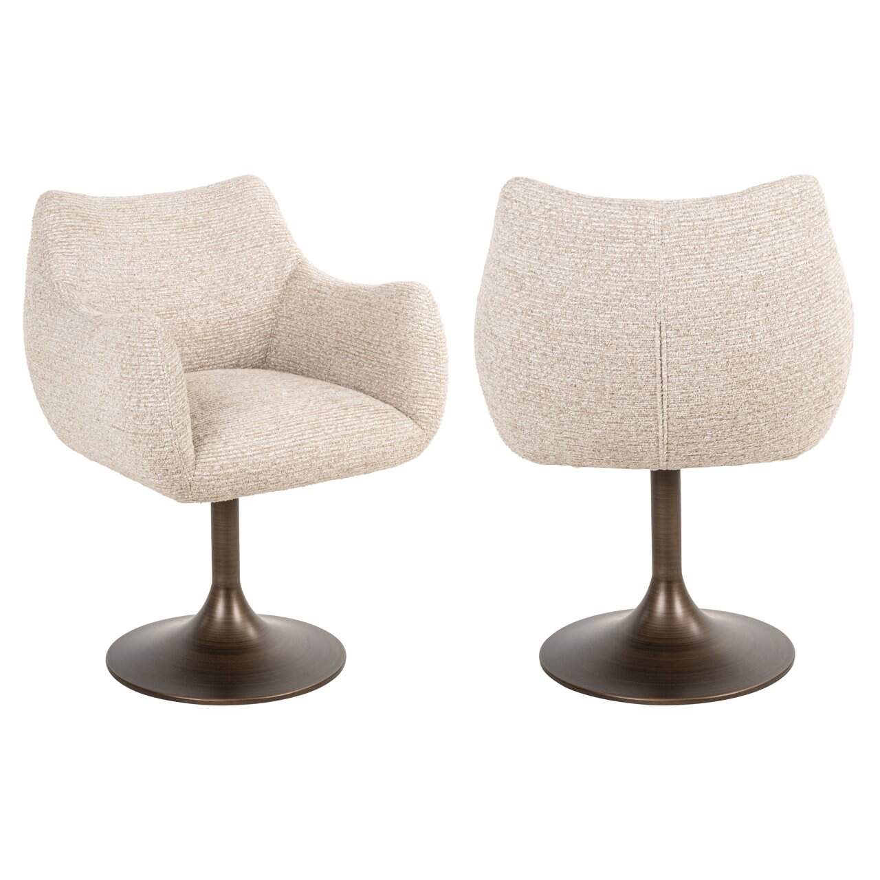 Krēsls Aldo Richmond Interiors 63/62/79 cm natural linear - N1 Home