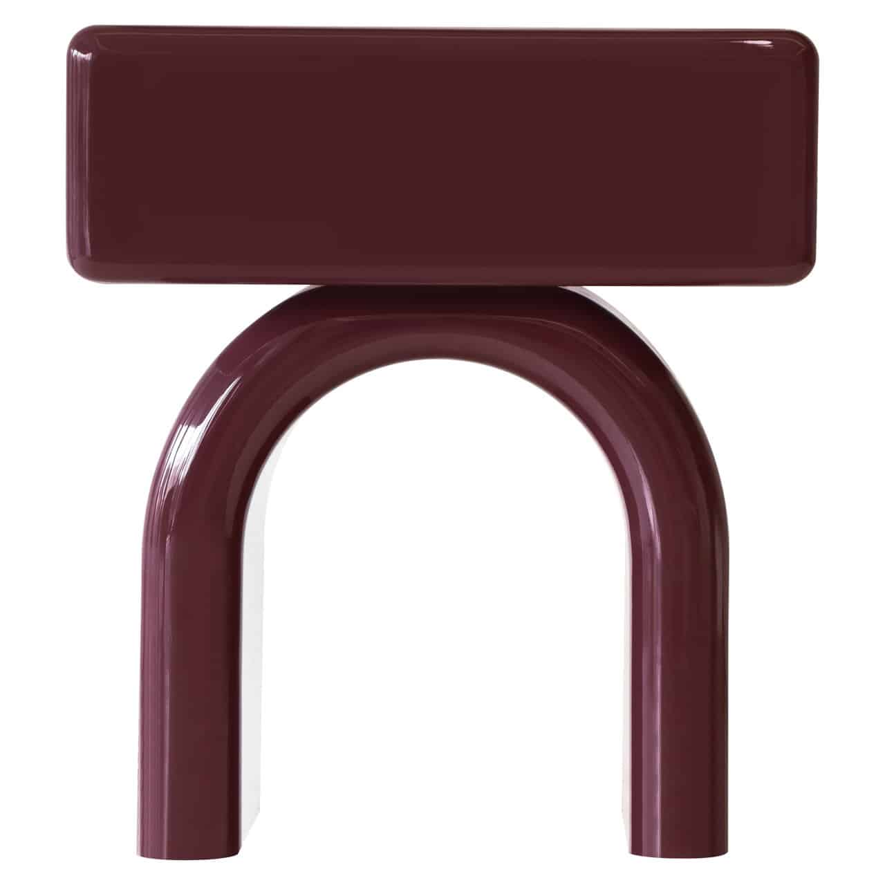 Naktsskapītis Bennet Richmond Interiors 40/50/57 cm burgundy - N1 Home