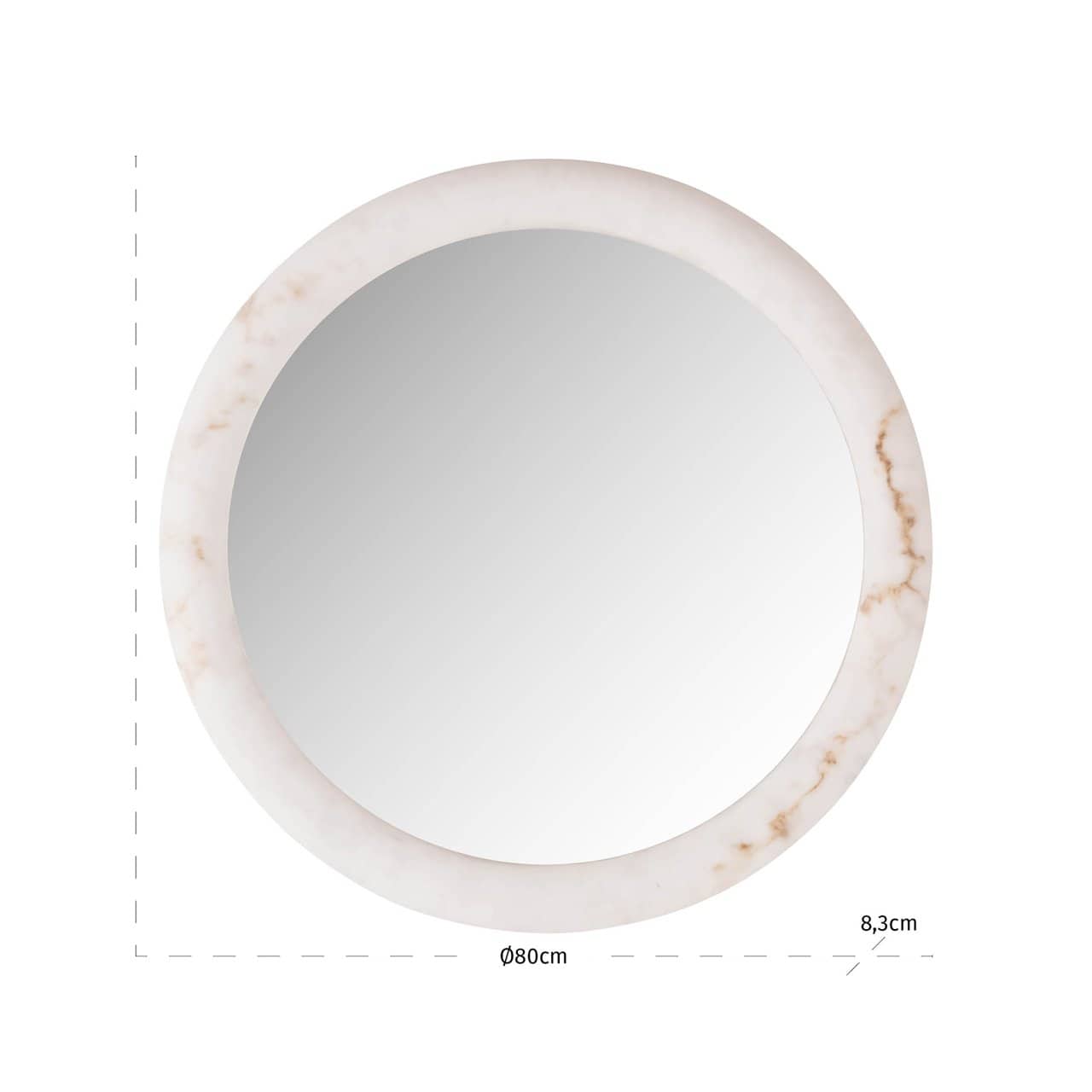 Sienas lampa Oravelle 80 Richmond Interiors 8,3/80/80 cm balts