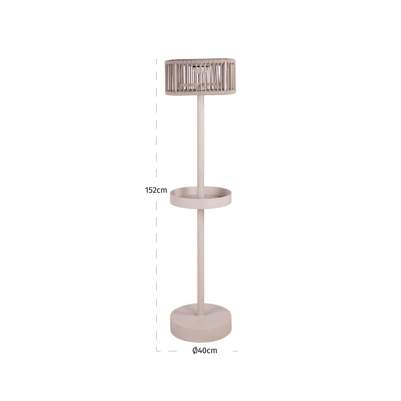 Āra stāvlampa Lunar Richmond Interiors 40/152/40 cm gaiši bēšs