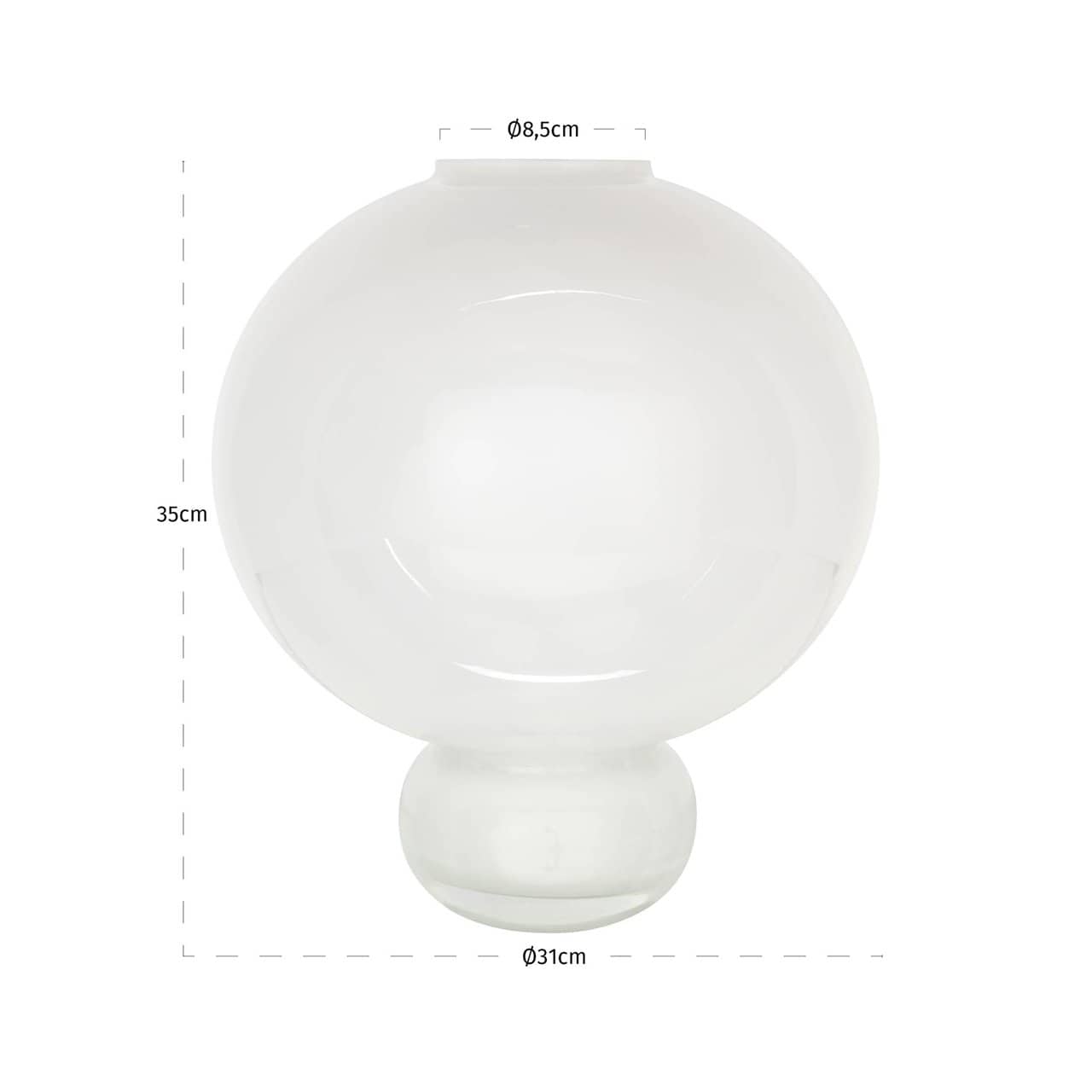 Vāze Mireva Richmond Interiors 31/31/35 cm balts